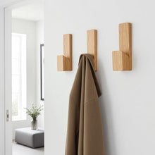 Load image into Gallery viewer, Luxury Wall Hooks , Bathroom Hooks | Designer Wall Hooks | Heavy Duty Towel Hooks | Waterproof Restroom Hooks | Solid Wood Hooks for Wall - Pack of 3
