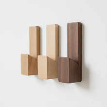 Load image into Gallery viewer, Luxury Wall Hooks , Bathroom Hooks | Designer Wall Hooks | Heavy Duty Towel Hooks | Waterproof Restroom Hooks | Solid Wood Hooks for Wall - Pack of 3
