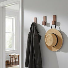 Load image into Gallery viewer, Luxury Wall Hooks , Bathroom Hooks | Designer Wall Hooks | Heavy Duty Towel Hooks | Waterproof Restroom Hooks | Solid Wood Hooks for Wall - Pack of 3
