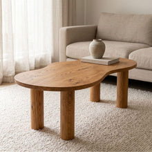 Load image into Gallery viewer, Organic Teak Wood Coffee Table – Sculptural Modern Japandi Living Room Furniture
