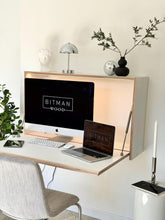 Load image into Gallery viewer, Folding Office or Study Table, Wall Mounted Floating Murphy Desk Work Space Saving Secretary Table
