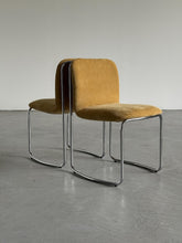 Load image into Gallery viewer, Stainless Steel Chairs Italian Space Age Chromed Tubular Steel Dining Chairs - Set of 4
