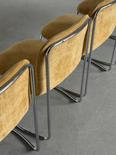 Load image into Gallery viewer, Stainless Steel Chairs Italian Space Age Chromed Tubular Steel Dining Chairs - Set of 4
