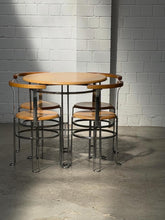 Load image into Gallery viewer, Premium Stainless Steel Restaurant Chair and Table , Set of 4 Chairs and Table | Borge Lindau | Bla Station | Table and 4 chairs
