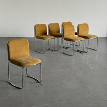 Load image into Gallery viewer, Stainless Steel Chairs Italian Space Age Chromed Tubular Steel Dining Chairs - Set of 4
