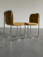 Load image into Gallery viewer, Stainless Steel Chairs Italian Space Age Chromed Tubular Steel Dining Chairs - Set of 4
