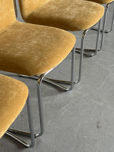 Load image into Gallery viewer, Stainless Steel Chairs Italian Space Age Chromed Tubular Steel Dining Chairs - Set of 4
