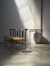Load image into Gallery viewer, Premium Stainless Steel Restaurant Chair and Table , Set of 4 Chairs and Table | Borge Lindau | Bla Station | Table and 4 chairs
