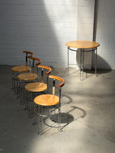 Load image into Gallery viewer, Premium Stainless Steel Restaurant Chair and Table , Set of 4 Chairs and Table | Borge Lindau | Bla Station | Table and 4 chairs
