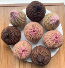 Load image into Gallery viewer, Artificial Breast, Crocheted Breast, Woolen Breast , Prosthetic Breast , Breastfeeding Model for Lactation Personalized, Teaching Aid, Boob Fake for Gynecologist, Antenatal Breast Prosthetic - Breastfeeding Model for Lactat
