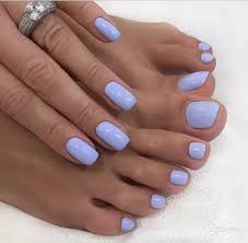 Light Shade - Combo of Hand and Toe Nails - Nail Art Artificial / Fake Nails / Press on Nails for Girls and Women