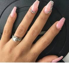 party wear pink stones nail Readymade Nail Art Artificial/Fake Press on Nails for Girls and Women