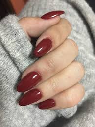Plain Dark Bridal Red Short Length Glossy Nail Art Artificial / Fake Nails / Press on Nails for Girls and Women