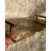 Load image into Gallery viewer, Customizable Resin Serving/Vanity Tray – Luxe Decor for Home or Gifts handmade geode design
