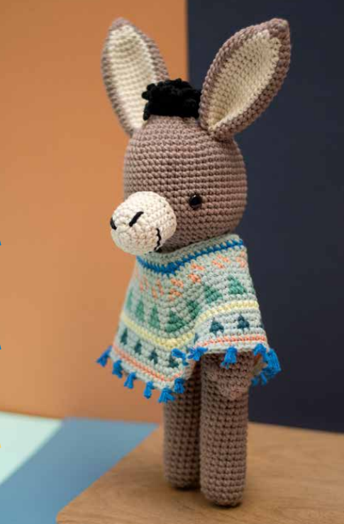 Bhavya's Donkey Making DIY Crochet Kit, Crochet Material Kit with Yarn, Crochet Needles, Tools & Accessories, Crochet Kit Starter, Crochet Beginners Kit, Crochet Tutorial, Yarn Craft Kits for Adults