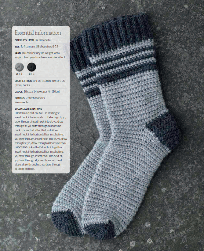 Bhavya's Gents Woolen Socks Making Handmade DIY Crochet Kit, Crochet Material Kit with Yarn, Crochet Needles, Tools & Accessories, Crochet Kit Starter, Crochet Beginners Kit, Crochet Tutorial, Yarn Craft Kits for Adults