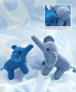 Bhavya's Mother and Baby Elephant Animal Woolen Soft Toy making DIY Crochet Kit, Crochet Material Kit with Yarn, Crochet Needles, Tools & Accessories, Crochet Kit Starter, Crochet Beginners Kit, Crochet Tutorial, Yarn Craft Kits for Adults