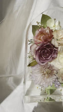 Load and play video in Gallery viewer, Resin Wedding Block , Arch Resin Block Wedding Floral Preservation | Flower Preservation | Bridal Bouquet Preservation | Resin Floral Arch
