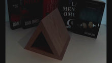 Load and play video in Gallery viewer, Handmade Solid Wood Book Stand with Bookmark, Minimalist Design
