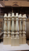 Load image into Gallery viewer, Wooden Table Legs for Table Carved Table Legs, Designer Wooden Legs - Standard size 30 Inch Size , (Customization available)  - Pack of 4 Legs

