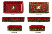 Load image into Gallery viewer, Luxury Epoxy Washbasin, Royal Resin Washbasin, Premium Epoxy Sink, Resin Sink , Unique Handmade epoxy Flower washbasin, Customization available for size and Flowers
