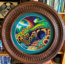 Load image into Gallery viewer, Natural Wood Handcrafted Carved Mirror or photo frame
