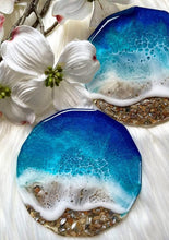 Load image into Gallery viewer, Bulk Order For New Year and Christmas, Resin Coasters with any design and theme, beach, flowers ,stones ,pearls, give aways for any occasion at most affordable prices and quick delivery - Pack of 10
