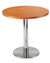 Load image into Gallery viewer, Stainless Steel Legs with Wooden Round Table with SS Legs - Height 30 Inch , Diameter 18 Inch (Customization Available), For Cafe ,Restaurant, Home or office
