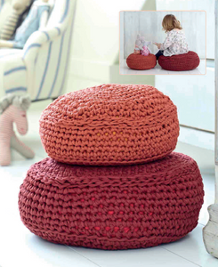 Bhavya's Ottomans Woolen Pillow  DIY Crochet Kit, Crochet Material Kit with Yarn, Crochet Needles, Tools & Accessories, Crochet Kit Starter, Crochet Beginners Kit, Crochet Tutorial, Yarn Craft Kits for Adults, Handmade Craft