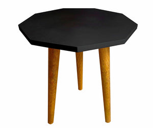 Wooden Side Table, Antique Wooden Fold-able Coffee Table/Side Table/End Table/Tea Table/Plant Stand/Stool Living Room Kids Play Furniture Table Round Shape BNA